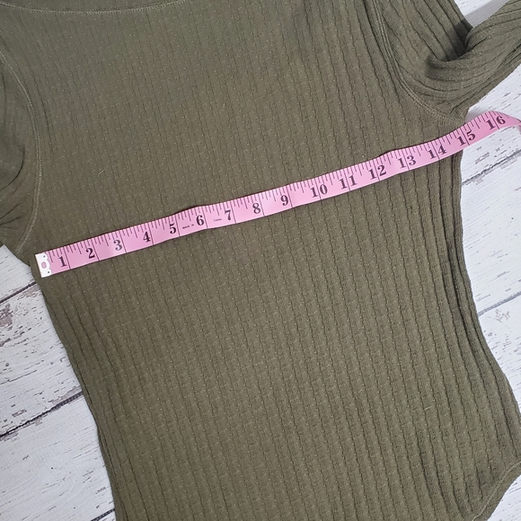 Free people sweater medium olive green - Picture 7 of 9